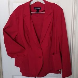 Red Lane Bryant Suit